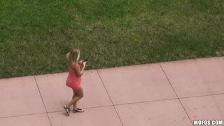 Pervs On Patrol - Megan Gets Wet - 10/03/2013
