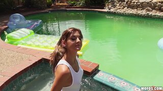 Lets Try Anal - Hottie in Wet T-Shirt - 09/30/2015