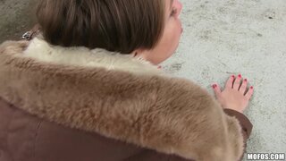 Public Pickups - Euro Cutie Banged Outdoors - 04/08/2016