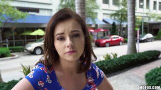 Public Pickups - Shy Brunette Flashes Pussy - 01/11/2017