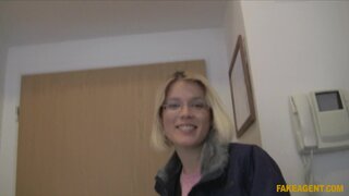 Fake Agent - Nerdy Blonde Studies The Art of Fucking Dick - 12/24/2011