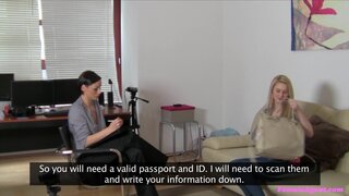 Female Agent - Blonde Shares Her Perfect Tits With MILF - 03/27/2012