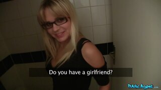 Public Agent - Blonde Takes Stranger's Creampie Behind Her Boyfriend's Back - 09/01/2012