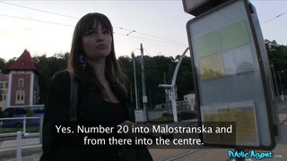Public Agent - Brunette Waiting For Train Rides Stranger's Dick Instead - 09/01/2012