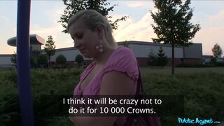 Public Agent - Big Boobs, Blonde Hair, And A Pussy Covered In Cum - 10/16/2012