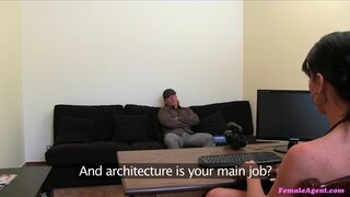 Female Agent - Buff Blond God Fucks Agent's Tight Little Pussy - 11/06/2012