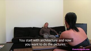 Female Agent - Buff Blond God Fucks Agent's Tight Little Pussy - 11/06/2012