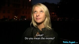 Public Agent - Sexy Blonde Student Sucks A Random Guy's Dick - 11/20/2012