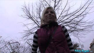 Public Agent - Pixie Haired Blonde Swallows Up All Of Stranger's Hot Cum - 01/04/2013