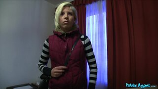 Public Agent - Pixie Haired Blonde Swallows Up All Of Stranger's Hot Cum - 01/04/2013