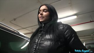 Public Agent - Dark Haired Hottie Rides Stranger's Cock In Public Fuck - 01/08/2013