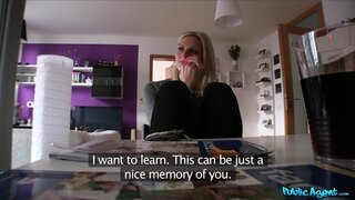 Public Agent - English Lesson Turns Into A Good Fucking For Busty Blonde - 02/01/2013