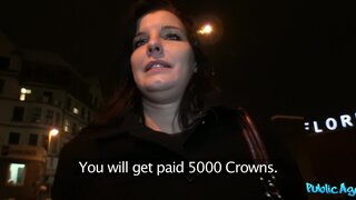 Public Agent - Stranger's Cum Splooshed In Brunette's Mouth Makes Her Happy - 02/12/2013
