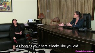 Female Agent - Brunette Gets Fucked By A Dick While Eating Out A Pussy - 02/20/2013