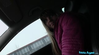Public Agent - Stranger Pays Good Money To Fuck Cute Girl In His Car - 02/22/2013