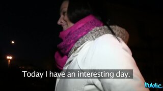 Public Agent - Stranger Bends Brunette's Ass Over And Fucks In A Bathroom Stall - 03/22/2013