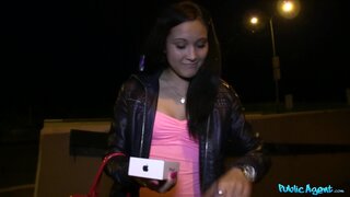 Public Agent - Shy Brunette Fucks Her Way To A New Phone - 05/17/2013
