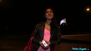 Public Agent - Shy Brunette Fucks Her Way To A New Phone - 05/17/2013