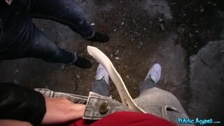 Public Agent - Brunette Lays Down For A Fuck Outside Shopping Mall - 05/21/2013