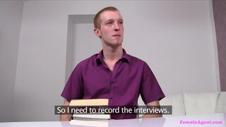 Female Agent - Pale Ginger Drenches Agent in His Steamy Cum - 05/21/2013