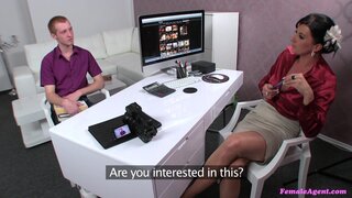 Female Agent - Pale Ginger Drenches Agent in His Steamy Cum - 05/21/2013