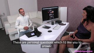Female Agent - Slim Guy Fucks Agent's Pussy With A Stiff Dick - 05/24/2013