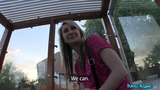 Public Agent - Blonde Hottie Sucks, Fucks, and Swallow's Stranger's Cum - 05/31/2013