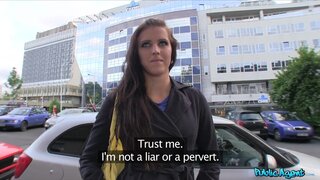 Public Agent - Brunette Freaks Out After Stranger Cums Inside Her - 06/07/2013