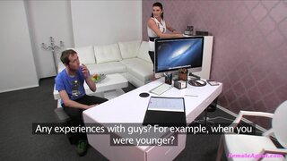 Female Agent - A Slim Dick Satisfies Thick Agent's Pussy - 06/25/2013