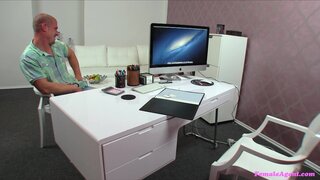 Female Agent - Guy Empties Balls All Over Agent's Pussy - 06/21/2013