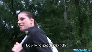 Public Agent - Shy Brunette Beauty Can't Turn Down A Good Public Fuck - 07/19/2013