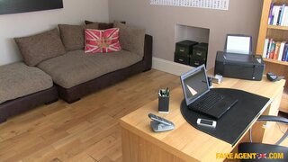 Fake Agent UK - Tiny Blonde Beauty Learns To Take All Of Agent's Massive Cock - 07/31/2013
