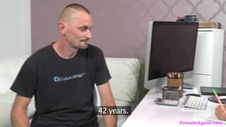 Female Agent - Agent Rubs Her Wet Pussy As Tough Guy Masturbates - 08/27/2013