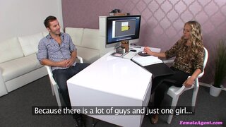 Female Agent - A Thick Dick Satisfies Horny Agent's Wet Pussy - 08/30/2013