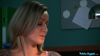 Public Agent - Receptionist Sucks And Fucks For A Promotion - 10/04/2013