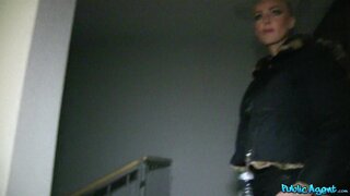 Public Agent - Ass Fucking Blonde Babe In A Public Stairwell - 10/15/2013