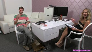 Female Agent - Young Student Teaches Agent's Pussy How To Take A Dick - 10/18/2013
