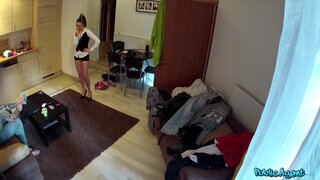 Public Agent - Dirty Maid Polishes Off Stranger's Cock Before Draining His Hot Cum - 12/06/2013