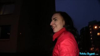 Public Agent - Brunette Takes A Stranger's Hot Cumshot Thinking He's A Talent Agent - 12/17/2013
