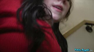 Public Agent - Brunette Takes A Stranger's Hot Cumshot Thinking He's A Talent Agent - 12/17/2013