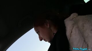 Public Agent - Redhead Gets A Free Ride In Exchange For Riding Cabbie's Cock - 12/31/2013
