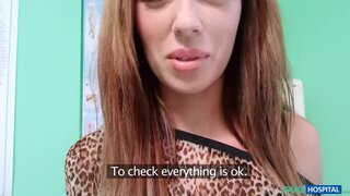 Fake Hospital - Hot young ass talked into full examination takes a creampie - 01/04/2014