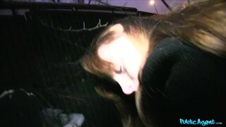 Public Agent - Hot Young Woman Shows Stranger Just How Deep Her Pussy Is - 01/03/2014
