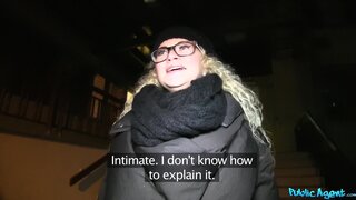 Public Agent - Nervous Blonde Nerd Loves To Fuck Strangers In Public - 01/14/2014