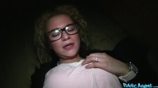 Public Agent - Nervous Blonde Nerd Loves To Fuck Strangers In Public - 01/14/2014