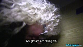 Public Agent - Nervous Blonde Nerd Loves To Fuck Strangers In Public - 01/14/2014