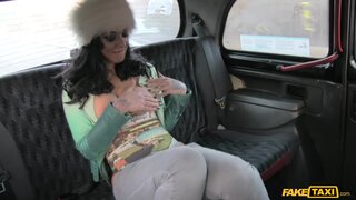 Fake Taxi - Horny Babe Has Her Tits Out Before Cabbie Whips Out His Dick - 01/13/2014