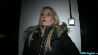 Public Agent - Blonde Babe Takes A Mouthful Of Stranger's Cum - 01/17/2014