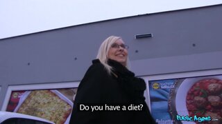 Public Agent - Curvy Blonde Takes All Of Stranger's Cock Deep Inside Her Pussy - 01/21/2014