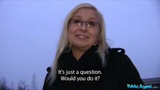 Public Agent - Curvy Blonde Takes All Of Stranger's Cock Deep Inside Her Pussy - 01/21/2014
